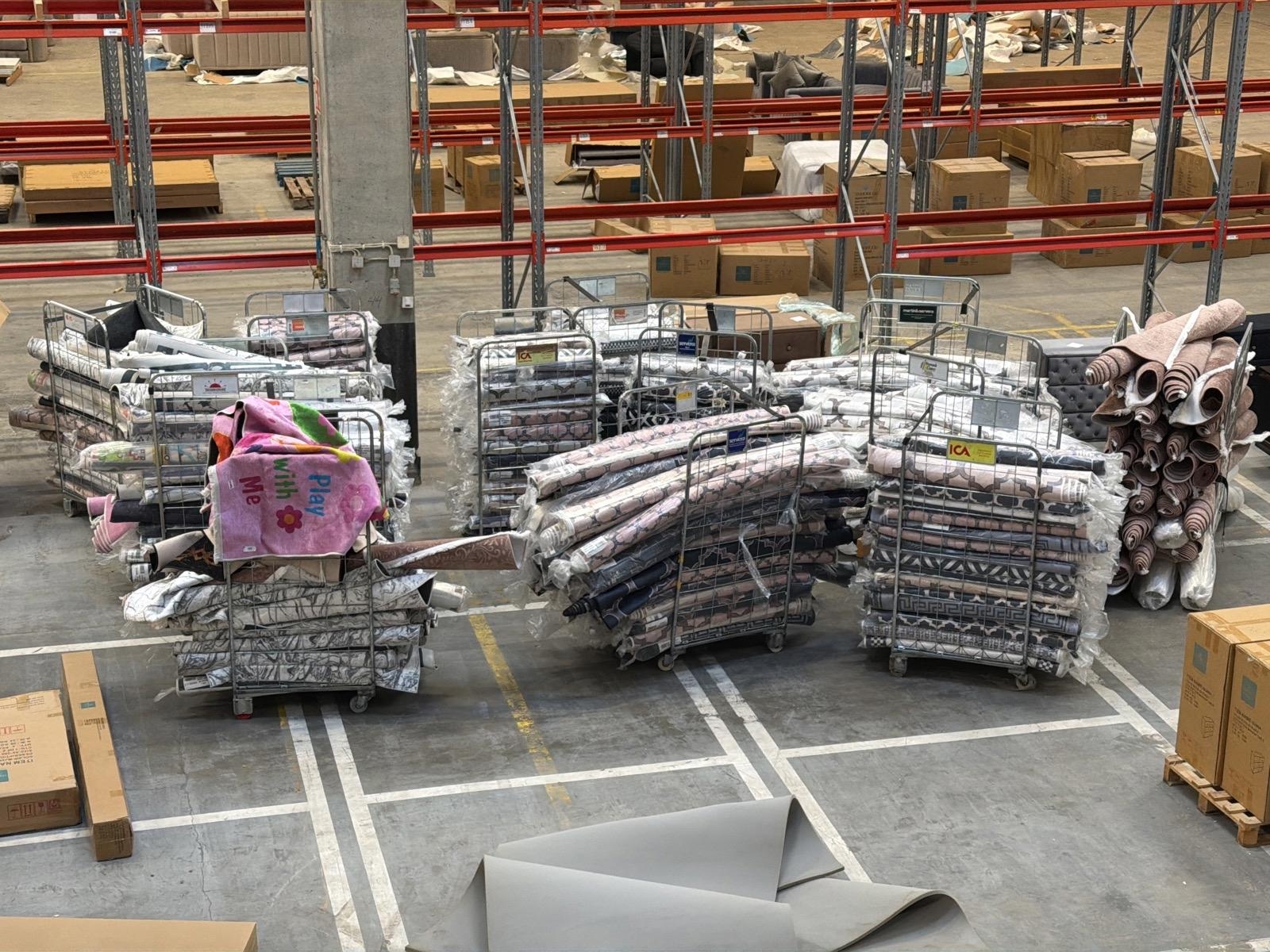 Stort parti nya mattor