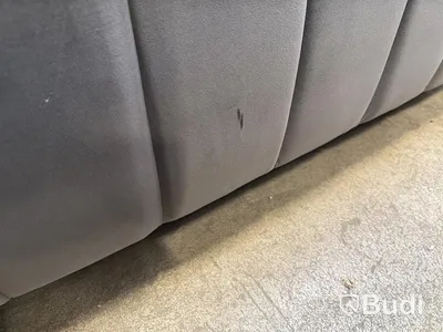 Soffgrupp 4 del - 2 fåtöljer, 3-sits soffa samt 2-sits soffa, grå sammet