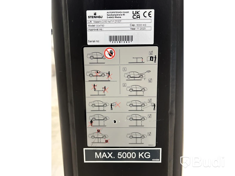 Fordonslyft Autop Stenhoj, Maestro 2.50 NxT F DT/DT, max 5000kg