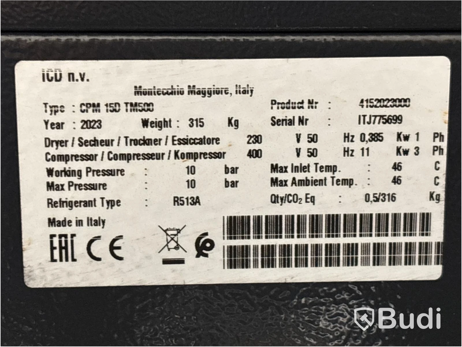Kompressor Chicago Pneumatic CPM 15