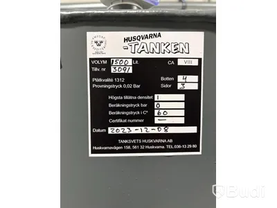 Oljetank 1500L