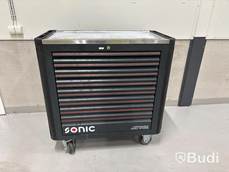 Sonic S12 tool trolley, incl. contents
