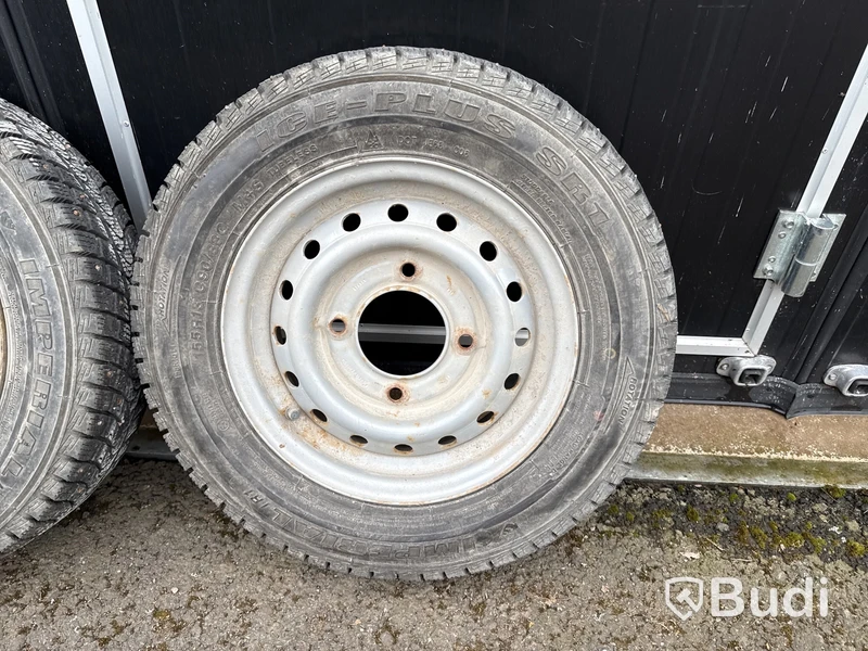 2 st släpvagnshjul (dubb) Imperial Ice-Plus SR1 (155R13C)