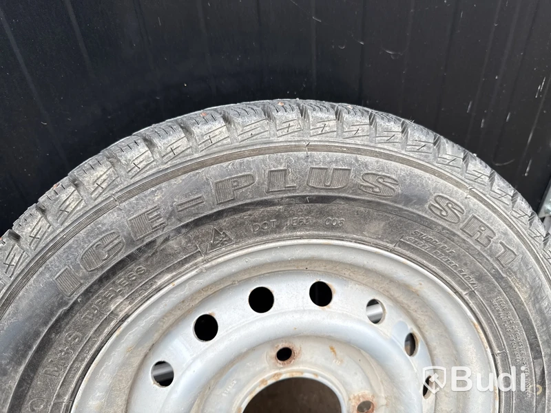 2 st släpvagnshjul (dubb) Imperial Ice-Plus SR1 (155R13C)