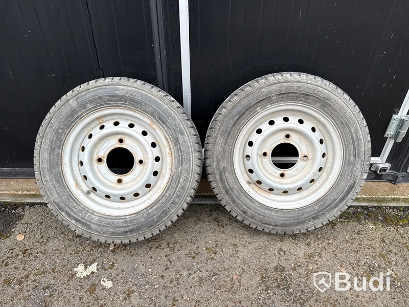 2 st släpvagnshjul (dubb) Imperial Ice-Plus SR1 (155R13C)
