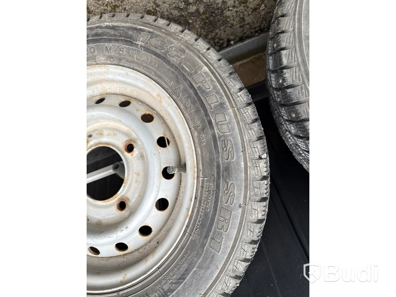 2 st släpvagnshjul (dubb) Imperial Ice-Plus SR1 (155R13C)