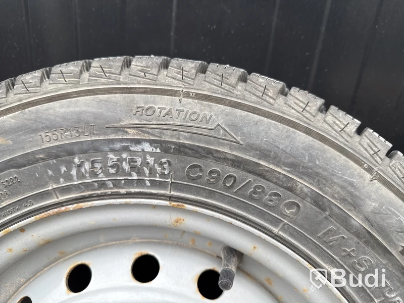 2 st släpvagnshjul (dubb) Imperial Ice-Plus SR1 (155R13C)