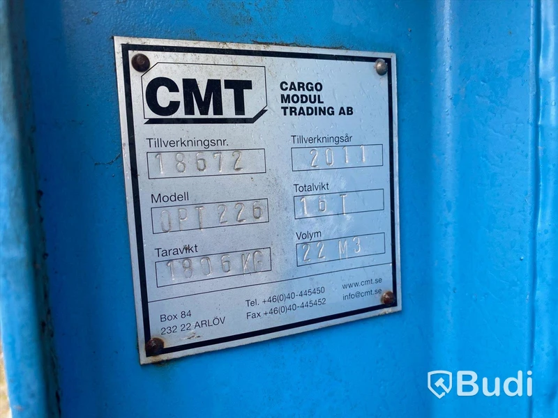 Schaktflak CMT OPT226 22m3 6m