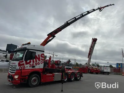 Kranväxlare Mercedes-Benz Arocs-2014 | Palfinger PK 34002SH med Jibb| Euro6