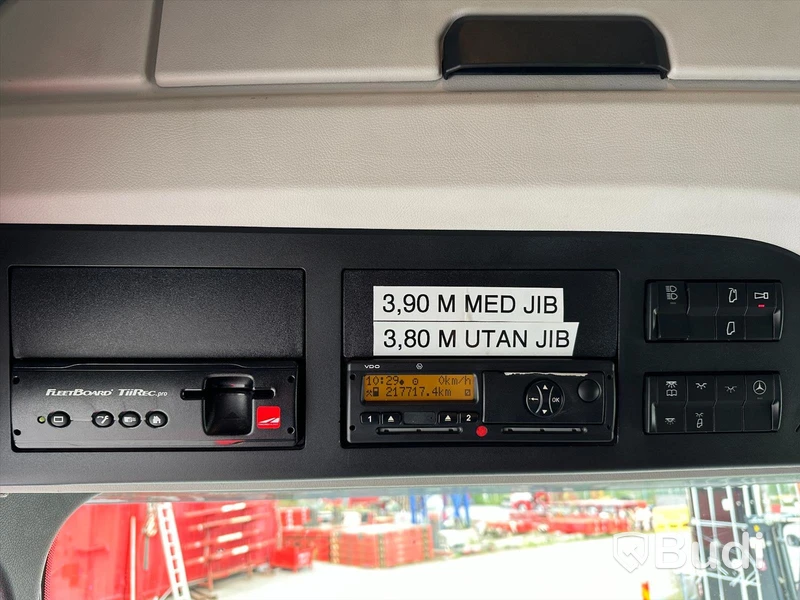 Kranväxlare Mercedes-Benz Arocs-2014 | Palfinger PK 34002SH med Jibb| Euro6