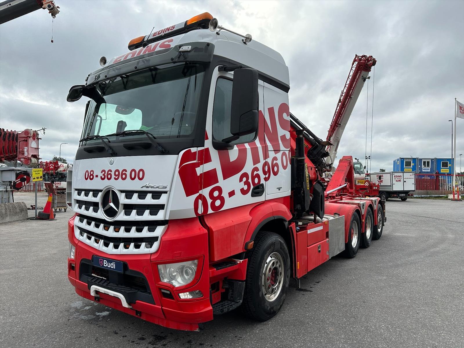 Kranväxlare Mercedes-Benz Arocs-2014 | Palfinger PK 34002SH med Jibb| Euro6