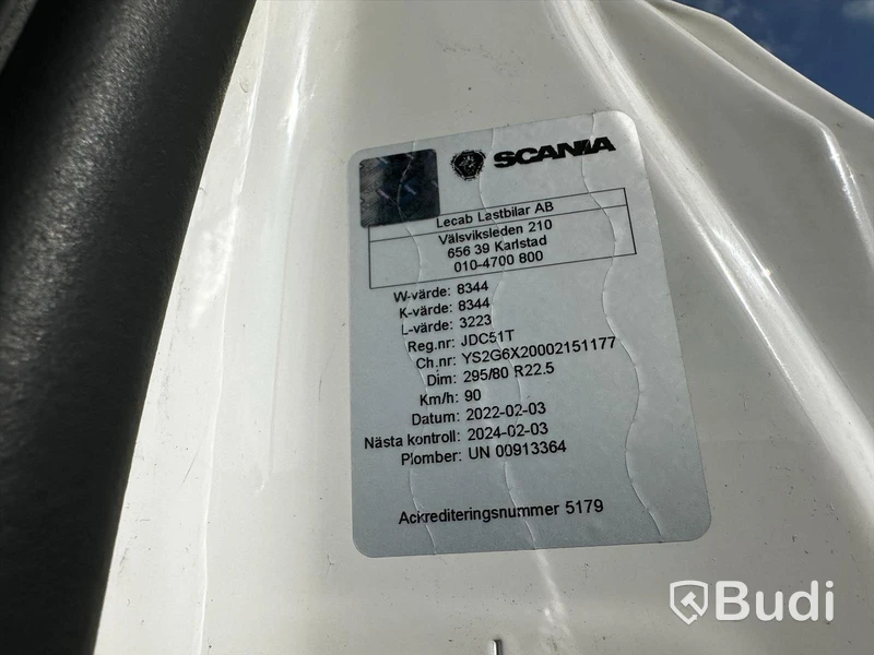 Lastbil Scania G500 6X2 - 2018 Nextgen | SKAB skåp