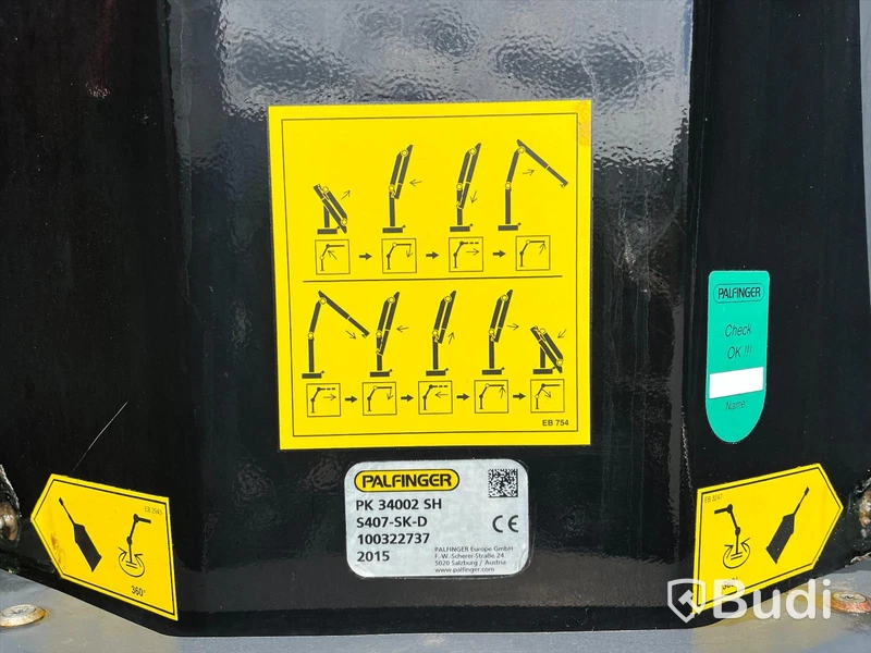 Kranbil Mercedes-Benz Actros 2535 -2015 med Palfinger 34T |  Jibb | Euro6
