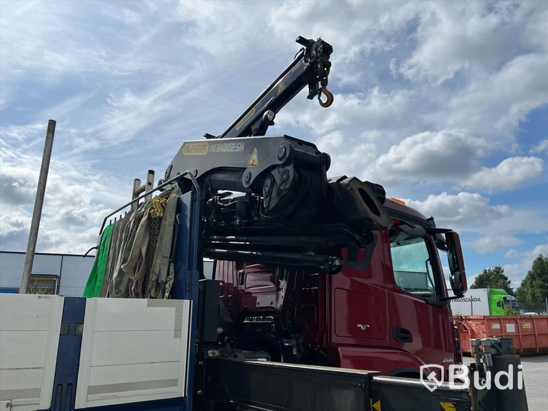 Kranbil Mercedes-Benz Actros 2535 -2015 med Palfinger 34T |  Jibb | Euro6