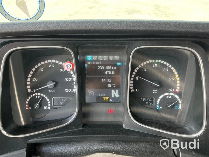 Kranbil Mercedes-Benz Actros 2535 -2015 med Palfinger 34T |  Jibb | Euro6