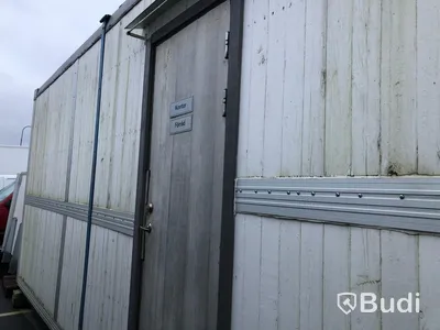Byggbod/Mannskapsbod 8x3 meter, 2 rum och 1 hall.