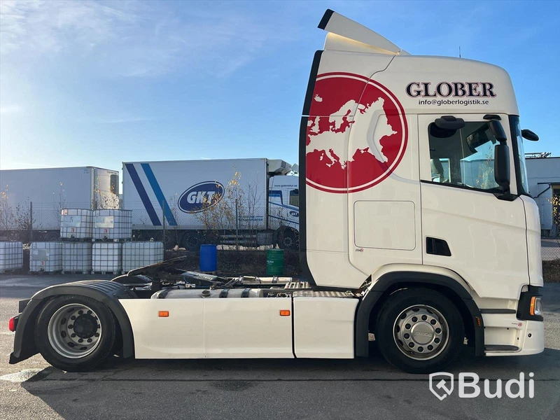 Dragbil Scania R450 4x2 LD / Mega  -2018 | Fulluftad | Höj/sänkbar vändskiva Vorlandi