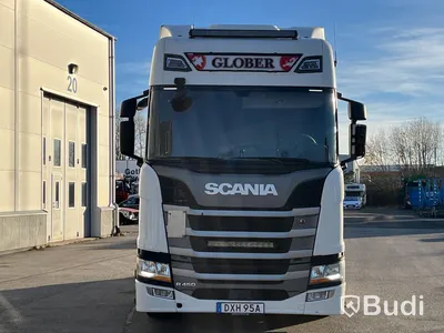 Dragbil Scania R450 4x2 LD / Mega  -2018 | Fulluftad | Höj/sänkbar vändskiva Vorlandi