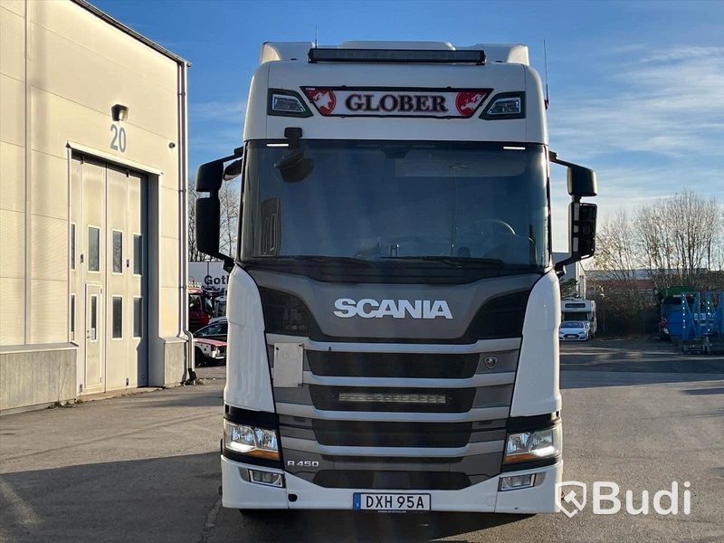 Dragbil Scania R450 4x2 LD / Mega  -2018 | Fulluftad | Höj/sänkbar vändskiva Vorlandi