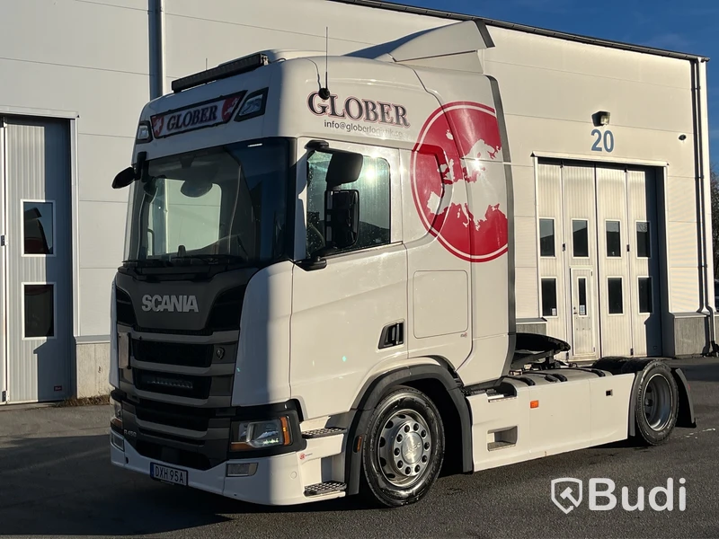 Dragbil Scania R450 4x2 LD / Mega  -2018 | Fulluftad | Höj/sänkbar vändskiva Vorlandi