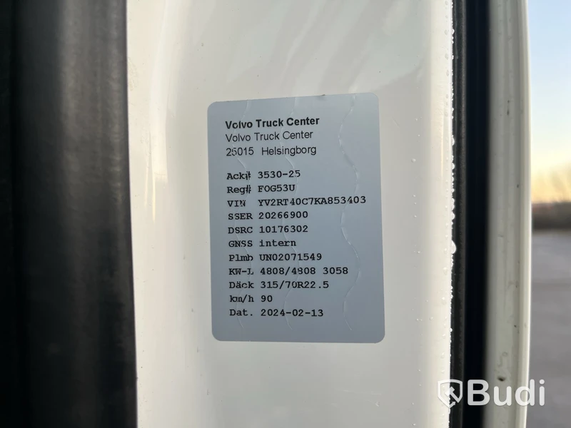 Dragbil Volvo FH 62 TT -2019 | Nybesiktigad!