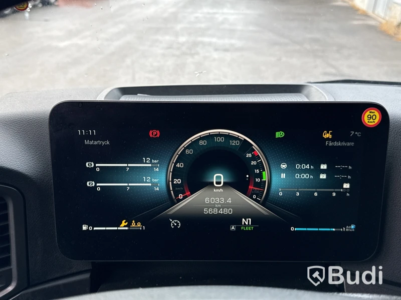 Dragbil Mercedes-Benz Actros 2545 -2019 | Pusher Axel | Parabel luftdämpning