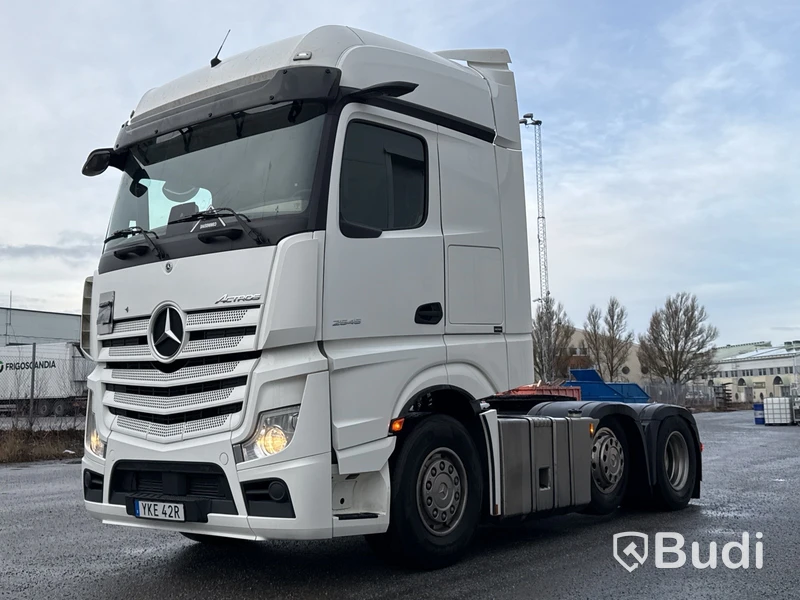 Dragbil Mercedes-Benz Actros 2545, -2019 | Pusher Axel | Parabel luftdämpning
