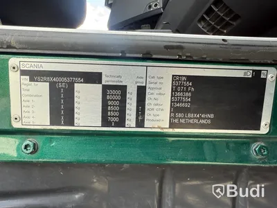 Tippbil Scania R580lb -2015