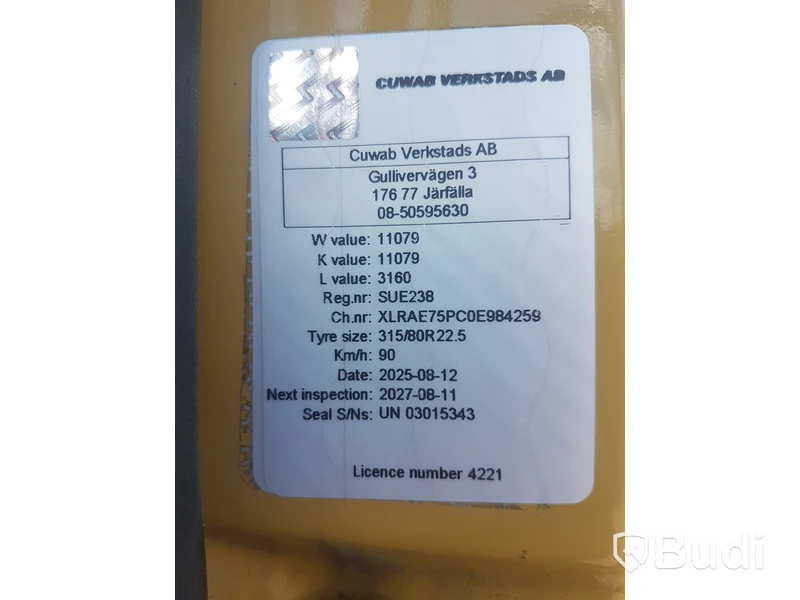 Kranbil DAF CF FA 75310U -2013 | Bakgavellyft | Palfinger | Nybesiktigad