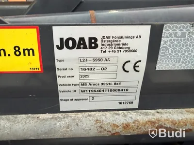 Tridemväxlare Mercedes-Benz Arocs -2022  | JOAB 24 ton | Plogutrustad