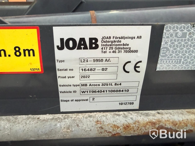 Tridemväxlare Mercedes-Benz Arocs -2022  | JOAB 24 ton | Plogutrustad