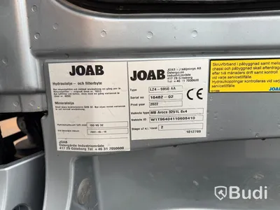 Tridemväxlare Mercedes-Benz Arocs -2022  | JOAB 24 ton | Plogutrustad