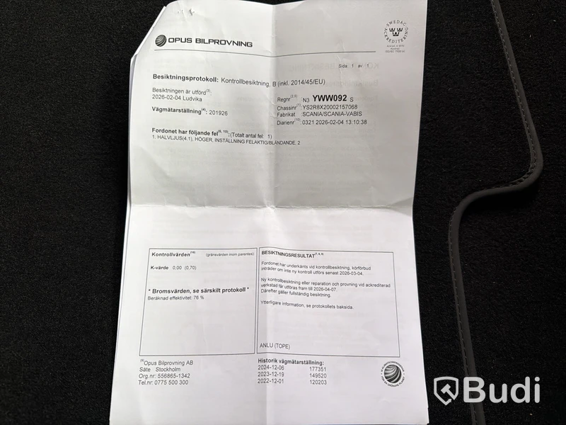 Bodbil Scania R500 8x2 12.7 -2018 | Palfinger PK 92002‑SH F, Jib PJ 170 E