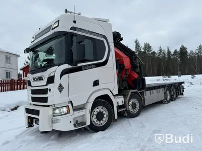 Bodbil Scania R500 8x2 12.7 -2018 | Palfinger PK 92002‑SH F, Jib PJ 170 E