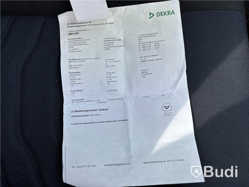 Lätt lastbil Iveco Daily 35-140 Chassi Cab 2.3 JTD Hi-Matic -2019