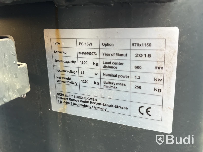 Ledstaplare PS 16W, 1600 kg -2015 (rep-objekt)