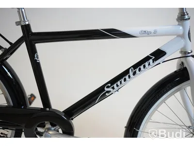 Cykel Svalan, City3, hjul 24 tum, ram 14 tum, vit/svart