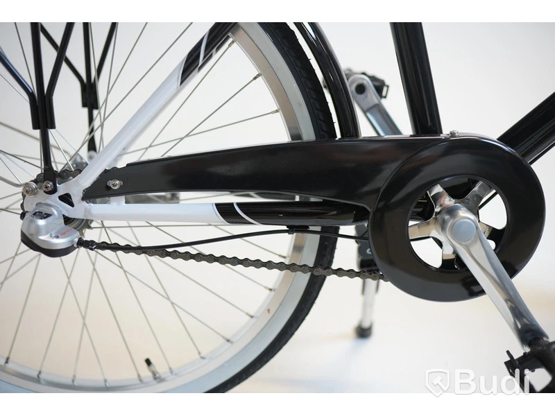 Cykel Svalan, City3, hjul 24 tum, ram 14 tum, vit/svart