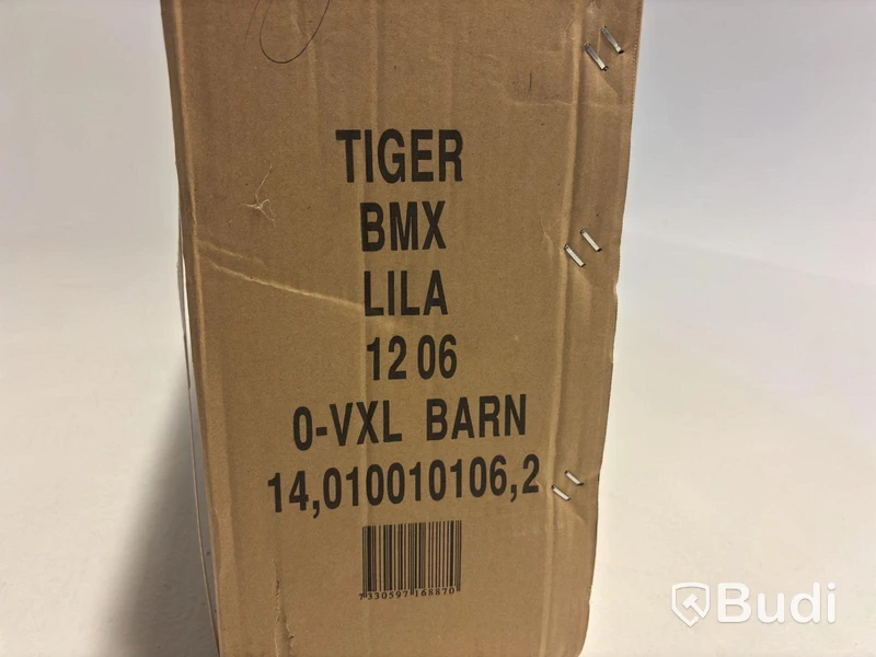 Cykel Tiger, BMX, hjul 12 tum, ram 6 tum, lila