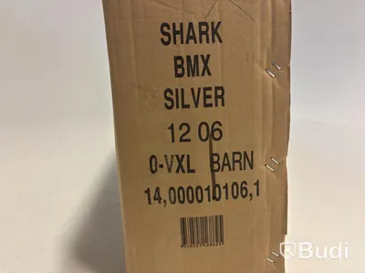 Cykel Shark, BMX, hjul 12 tum, ram 6 tum, silver