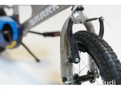 Cykel Shark, BMX, hjul 12 tum, ram 6 tum, silver