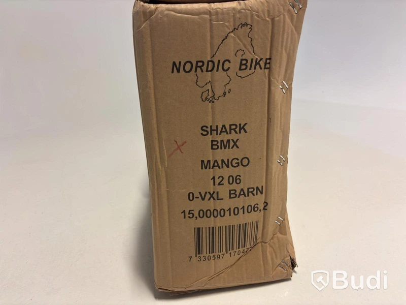 Cykel Shark, BMX, hjul 12 tum, ram 6 tum, mango
