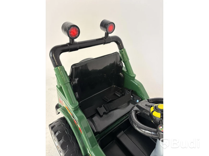 Eldriven leksaksbil, Militärjeep, grön