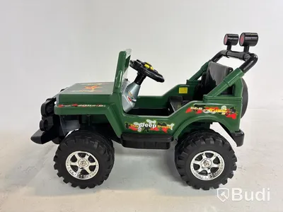 Eldriven leksaksbil, Militärjeep, grön