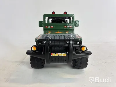Eldriven leksaksbil, Militärjeep, grön
