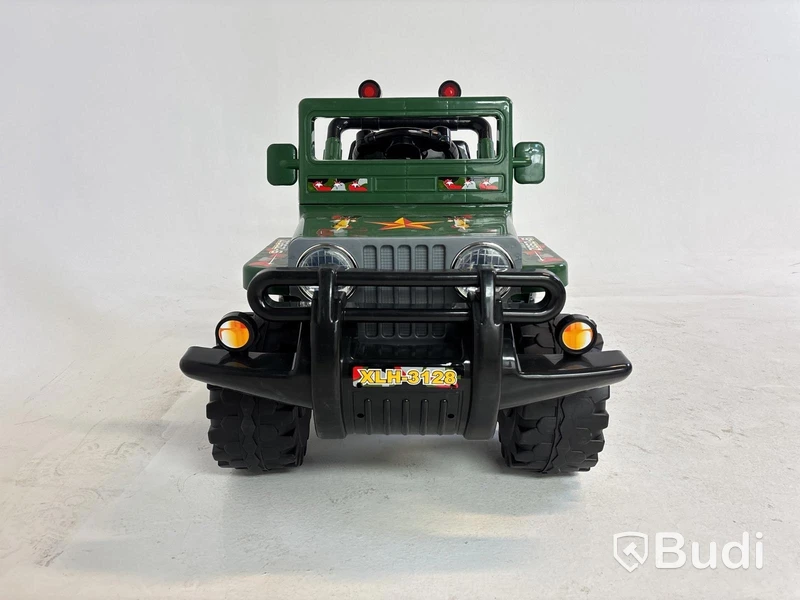 Eldriven leksaksbil, Militärjeep, grön