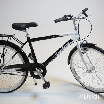 Cykel Svalan, City3, hjul 24 tum, ram 14 tum, vit/svart