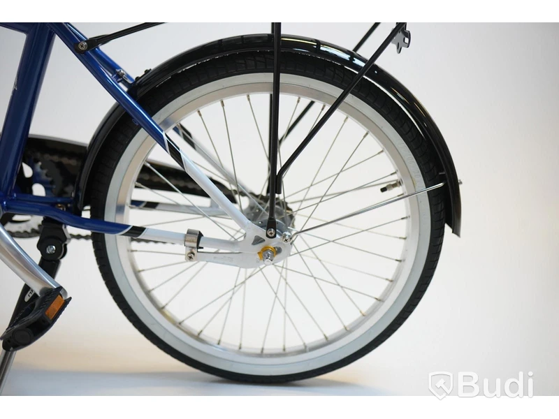 Cykel Svalan, City3, hjul 20 tum, ram 10 tum, vit/blå