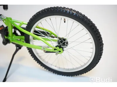 Cykel Tiger, MTB heldämpad, hjul 20 tum, ram 10 tum, svart/grön