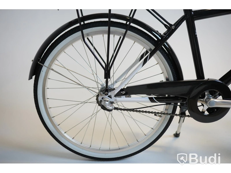 Cykel Svalan, City3, hjul 24 tum, ram 14 tum, vit/svart